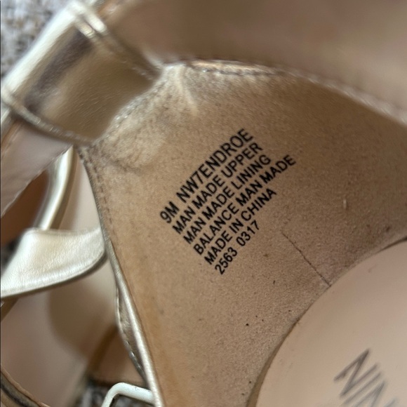 Nine West Metallic Gold Heels - Picture 8 of 17